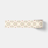 Vintage-Blumenstern-Weihnachtsgeschenkverpackung Ripsband (Vorderseite)