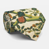 Vintage Blumenstickerei Krawatte (Gerollt)