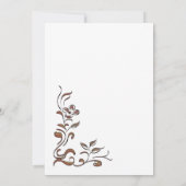 Vintage Blumenstrasse 18. Geburtstag Abendessen Pa Einladung (Rückseite)