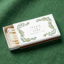 Vintage Blumenstrasse Hochzeit Matchbox Gefallen