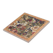 Vintage Blumenstraube Fliese (Seite)