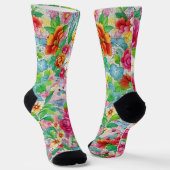 Vintage Blumenstrauß-Blume Socken (Gewinkelt)