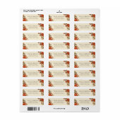 Vintage Blumenstrauß-Rücksendeadresse (Vorne)