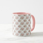 vintage Blumensträuße Tasse (VorderseiteRechts)