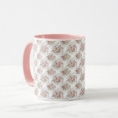 vintage Blumensträuße Tasse (Vorderseite Links)