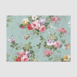 Vintage Blumentapete Seidenpapier