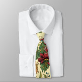 Vintage Blumentapisserie-Muster-Krawatte Krawatte (Gebunden)