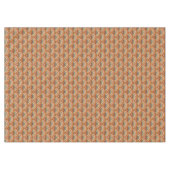 Vintage-Blumentischdecke Rostorange Wirbel Tischdecke (Vorderseite (Horizontal))