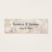 Vintage Blumentypografie Danke Gastgeschenk Hochze (Rückseite)