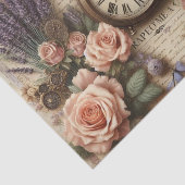 Vintage Blumenüberwachung und Schmetterlingsbilder Seidenpapier (Ausschnitt)