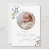 Vintage Blumenvereinfachung | Olivia Vielen Dank, Ankündigung (Vorderseite)