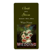 Vintage Blumenweinetiketten (Vorne)