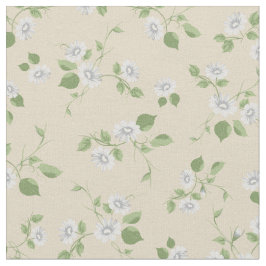 Vintage Blumenweiße Milchsorten Stoff