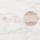 Vintage Blumenwischkonfetti für Jungfische Konfetti (Vorderseiten)