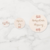 Vintage Blumenwischkonfetti für Jungfische Konfetti (Rückseiten)