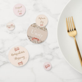 Vintage Blumenwischkonfetti für Jungfische Konfetti