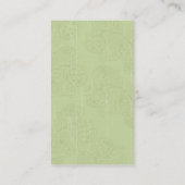 Vintage Blumenyogalehrer Geschäfts-Karte Visitenkarte (Rückseite)