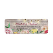 Vintage Blumenzange Lights Rustikale Holzverheirat (Vorne)