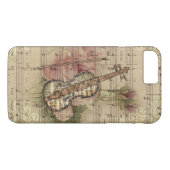 Vintage Blumenzellenmusik Violine Case-Mate iPhone Hülle (Rückseite (Horizontal))