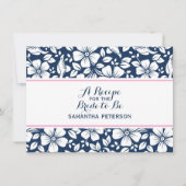 Vintage Blumenzitekarte (Vorderseite)