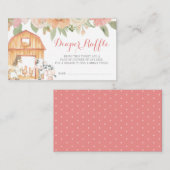 Vintage Blumenzüchter-Girl-Windeln Begleitkarte (Vorne/Hinten)