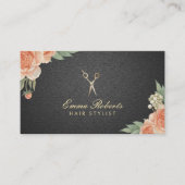 Vintage Blumenzunge Rodelbahn mit Aussicht Visitenkarte (Vorderseite)