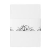 Vintage Blumenzwiebelband Einladungsbanderole (Rückseitenbeispiel)