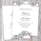 Vintage Blumenzwiebelband Einladungsbanderole