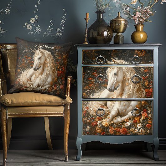 Vintage Blumenzwiebelmaus Kissen