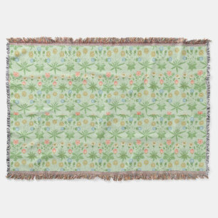 Vintage Blumig Pink Blau William Morris Gänseblümc Decke