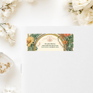 Vintage Blumige Art Nouveau Hochzeit