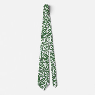 Vintage Blumige William Morris Weidenzweig Grün Krawatte