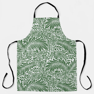 Vintage Blumige William Morris Weidenzweig Grün Schürze