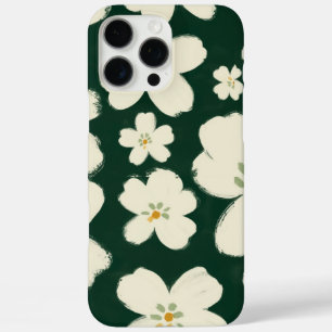 vintage-blumiger grüner Hintergrund Ästhetik iPhone 16 Pro Max Hülle