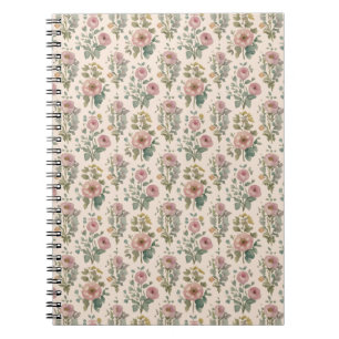 Vintage-Blush-Anemone-Blumen-Notizbuch Notizblock
