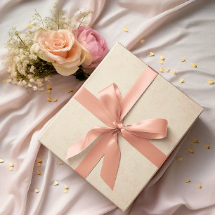 Vintage Blush Elfenbein Geschenkpapier
