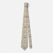 Vintage Blush Floral  Krawatte (Vorderseite)
