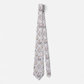 Vintage Blush Floral  Krawatte (Vorderseite)