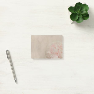 Vintage Blush Floral Pfingstrose Post-it Klebezettel