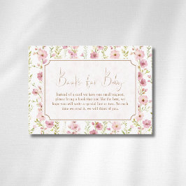 Vintage Blush Gladiolus Florales Gold Bücher Für B Begleitkarte