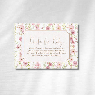 Vintage Blush Gladiolus Florales Gold Bücher Für B Begleitkarte