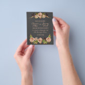 Vintage Blush & Pflaumenblume Einladung Flyer (Gruppe)