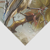 Vintage Blush Pink Rose Birds Decoupage Seidenpapier (Ausschnitt)