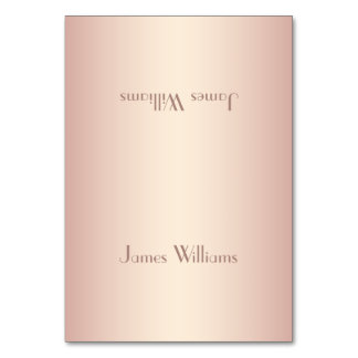 Vintage Blush-Place-Einstellkarten Tischnummer