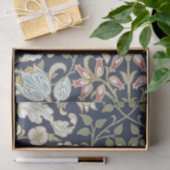 Vintage Blüte auf blau Seidenpapier (Geschenk)