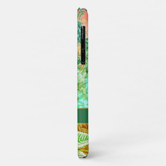 Vintage Blüte Case-Mate iPhone Hülle (Hinten/Links)