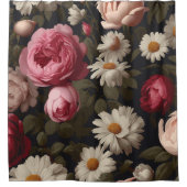 Vintage Blüte: Duschvorhang (Vorderseite)