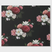 Vintage Blüte Geschenkpapier (Flach)