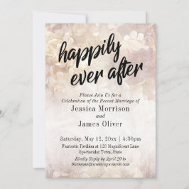 Vintage Blüte glücklich je nach Empfang Einladung