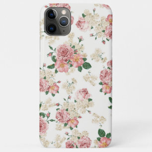 Vintage Blüte in Weiß Case-Mate iPhone Hülle